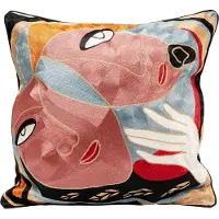 Kare design Dekokissen "Art Line Two Face, Kissenhülle mit Füllung, 50x50 cm" stützt Kopf und Nacken angenehm und sorgt für erholsamen Schlaf
