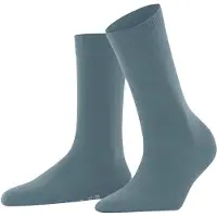 Falke Softmerino Damen Socken, 37-38, Blau, Uni, Schurwolle