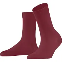 Falke Socken "Cotton Touch", Damen, Gr. 39-42, Sockengröße, rot (ruby (8830)), Obermaterial: 62% Baumwolle CO. 33% Polyamid PA. 5% Elasthan EL., glatt, Socken Socken
