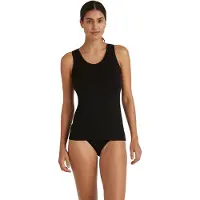 Falke Damen Top Daily ClimaWool, XL, Schwarz, Uni, Wolle