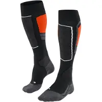 Falke SK4 Advanced Damen Ski Kniestrümpfe, 37-38, Schwarz, Wolle