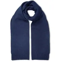 Falke Unisex Schal, Onesize, Blau, Uni, Schurwolle