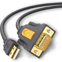 UGREEN CR104 USB-zu-DB9-RS-232-Kabel, 2 m (Schwarz)