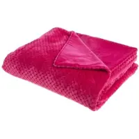Amadeus Plaid Damier Fushia 130x170 cm - Rosa Rechteck Polyester 130x1 cm
