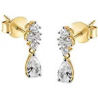 GUESS 14MM JARDIN DROP & CRYS EARR Ohrringe
