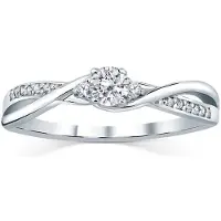 Silvego Silver ring with crystals Swarovski FNJR085sw - Circuit: 51 mm