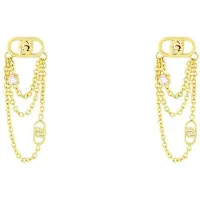 Liu Jo Luxurious Gold-Plated Earrings With Crystals Lj2909