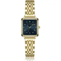 Emily Westwood Uhr Ehc-5514Gq Gold mit quadratischem Gehäuse, Vogellogo und Sternenhimmel-Zifferblatt