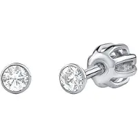 Silvego Silver stud earrings with Swarovski Zirconia SILVEGO706025W