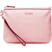 GUESS Vanille, Synthetic Leather, Textile Bag, Toiletry, Ivory, PWVANIP210