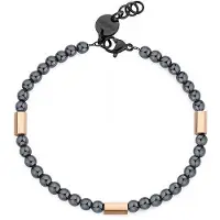 S`Agapõ S'Agapo Riot Srt13 Hematite Beaded Bracelet