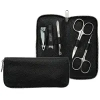 DuKaS Premium Line Solingen 1825 Maniküre-Set Lederetui für Herren