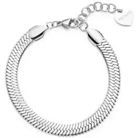S`Agapõ S'Agapo Hadek Chunky Shk97 Steel Bracelet For Women