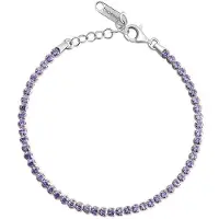 Brosway Tennis Bracelet With Cubic Zirconia Fancy Magic Purple Fmp107