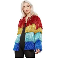 Smiffys Lametta Festivaljacke vierfarbig