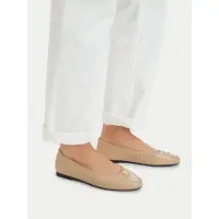 Tommy Hilfiger Ballerinas Th Plate FW0FW09374 Beige 42