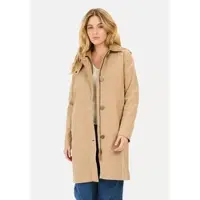Camel active Trenchcoat aus gewachster Baumwolle in Caramell | Gr.: 36