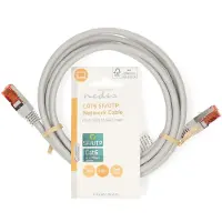Nedis CAT6-Netzwerkkabel - RJ45 Stecker - RJ45 Stecker - SF/UTP - 2.00 m - Rund - PVC - Grau - Label