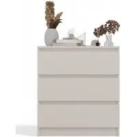 Top E Shop Kommode Malwa M3 Kaschmir Beige für Zuhause fürs Büro