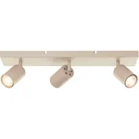 Brilliant Deckenstrahler "Jello", champagnerfarben, 3, H: 12,5cm, 1 Stk., Leuchten, GU10 LED inkl., 350 lm, 3000 K, schwenkbar, Metall, champagnerfarben, Deckenstrahler