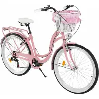 DaviBikes Kinderfahrrad Davi Amelia 24", 7 Gänge, 130-165 cm, Rosa/Schwarz