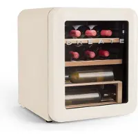 Create - WINECOOLER RETRO - Elektrischer Weinkühlschrank im Retro-Stil für 12, 24, 45 oder 76 Flaschen