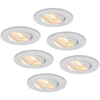 HOFTRONIC™ LED Einbaustrahler 6W 570lm 2700K Weiß Dimmbar Schwenkbar
