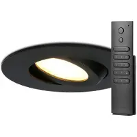 HOFTRONIC™ Einbaustrahler Napels 8W 570lm 2700K Schwarz IP65 dimmbar 360°