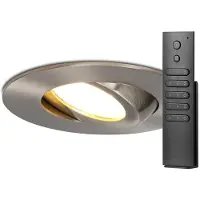 HOFTRONIC™ LED Einbaustrahler Napels 8W 570lm 2700K IP65 Edelstahl dimmbar