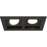 HOFTRONIC™ LED Einbaustrahler Doppel 8W 4000K GU10 Schwarz IP20 schwenkbar