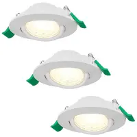 HOFTRONIC™ LED Einbaustrahler 6W 570lm CCT 2700K-6000K Weiß 3er Set