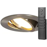 HOFTRONIC™ LED Einbaustrahler Rome 6W 500lm 2700K IP44 Edelstahl