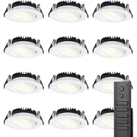 HOFTRONIC™ LED Einbaustrahler Rome 6W 500lm 2700K Weiß IP44 dimmbar schwenkbar