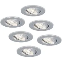 HOFTRONIC™ LED Einbaustrahler 3,8W 270lm 6000K Dimmbar Schwenkbar Edelstahl 6er Set