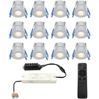 HOFTRONIC™ LED Einbaustrahler Set Milano Mini 12V 3W 200lm Dimmbar 2700K IP65