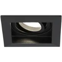 HOFTRONIC™ LED Einbaustrahler 4W 4000K GU10 Schwarz Eckig Dimmbar Schwenkbar IP20