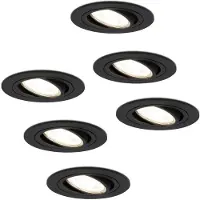 HOFTRONIC™ LED Einbaustrahler Miro 4W 345lm 4000K Dimmbar Schwarz