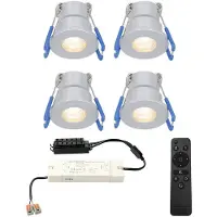 HOFTRONIC™ LED Einbaustrahler 4x 3W 12V 200lm 2700K IP65 Aluminium