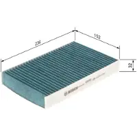 Bosch Filter, Innenraumluft FILTER+ 0 986 628 550