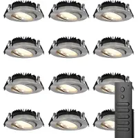 HOFTRONIC™ LED Einbaustrahler Rome 6W 500lm 2700K IP44 Edelstahl