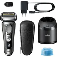 Braun Series 9 Pro 9485cc, Folienschaber, Schwarz, Silber, LED, 0,05 mm, Akku, Lithium-Ion (Li-Ion)
