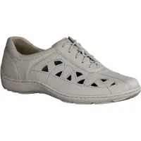 Waldlaufer Henni Pro Aktiv 496003-148 Damen Halbschuh, Offwhite, Leder, NEU - Damenschuhe Bequeme Schnürschuhe, Weiß, leder (pigalle), absatzh&oumlhe: 15 mm