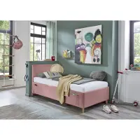Meise Cool Polsterbett Holzfuß massiv eichefarbig