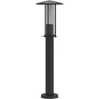 vidaXL Wegeleuchte Schwarz 60 cm Edelstahl