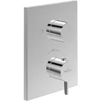 Villeroy & Boch V&B Fertigmontageset Conum UP-Thermostat m 2-W-Mengenreg., Wd., chr