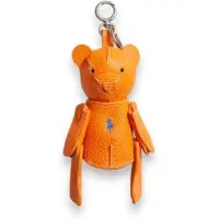 Ralph Lauren für Damen. 427P13276006 Polo Bear Taschenanhänger aus Fell orange (OSFA), Lässig, Leder