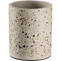 Aps Besteckhalter "Besteckbehälter -TERRAZZO- Ø 11 cm, Höhe ca. 13,5 cm", (1 tlg.), in Terrazzo Optik, mit möbelschonender Unterseite