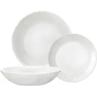 Bormioli Rocco Rocco 6147200, Essteller, Rund, Gehärtetes Glas, Weiß, 18 Stück(e), Geschenkbox