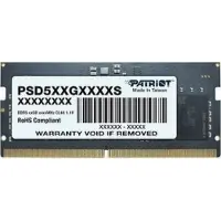 Patriot Signature Line PSD516G560081S, 16 GB, 1 x 16 GB, DDR5, 5600 MHz, 262-pin SO-DIMM