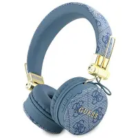 GUESS GUBH704GEMB Kabellose Kopfhörer Blau 4G Metalllogo